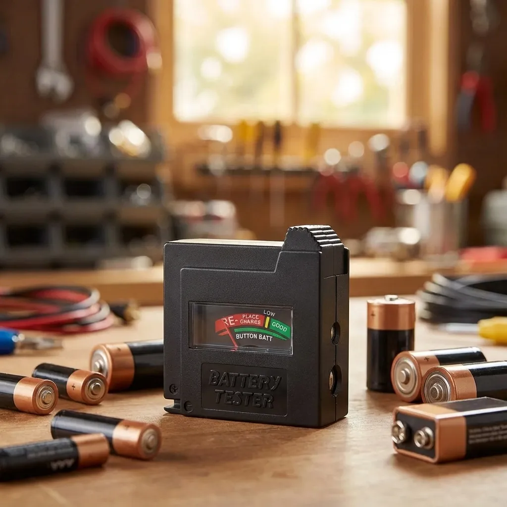 Batteritestare för AA ,AAA, C, D, 9V