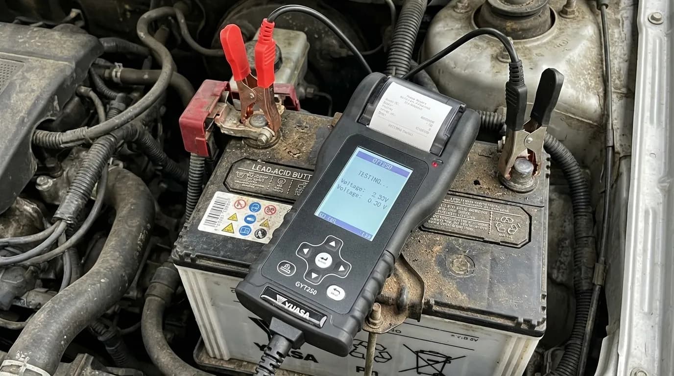 Yuasa GYT250 Batteritestare för startbatterier 12/24V action